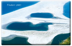 RECHTECKIGER MAGNET KÜHLSCHRANKMAGNET SIZILIEN MEER STRAND MESSINA TINDARI - Bild 1 von 1