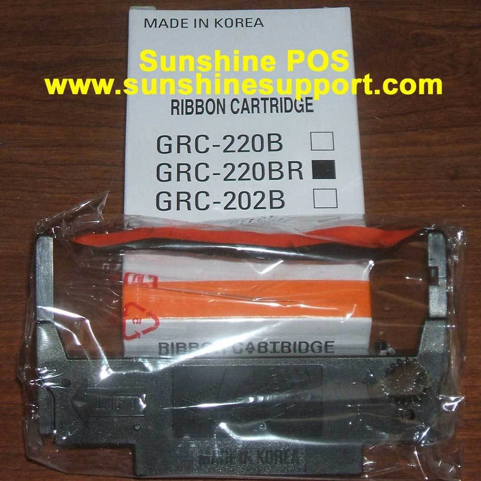 Bixolon Samsung GRC-220BR OEM Black Red Ribbon Cartridge SRP-270 SRP-275II - Image 1 of 1