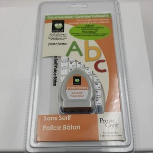 Cricut Solutions - San Serif / Police Baton Cricut Cartridge - NEW / SEALED - Picture 1 of 6
