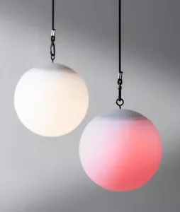 6 Hanging Solar Sphere Light w/ 15 Color Options 4 Modes Remote Water Resistant - Picture 1 of 3