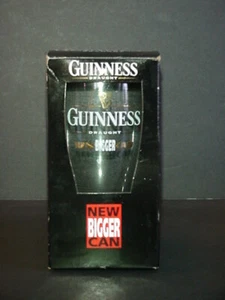 Guinness Draught Beer Pint Glass New Bigger Can in Box Tulip Shape - Picture 1 of 5