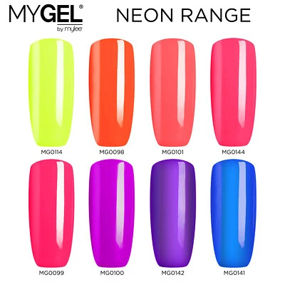 Mylee MYGEL Neon Collection UV LED Soak-Off Gel Nail Polish Colour Manicure 10ml