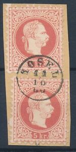 [PV37] Austria good classic stamp very fine used in pair - Nice cancel