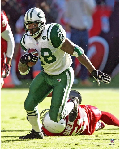 Curtis Martin New York Jets Unsigned Action Photograph Cover