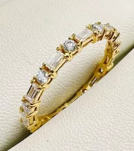 LUXUS Damen Memory Ring/Brillant Baguette Diamanten 750 Gelbgold 18Karat,Neu - Bild 1 von 12