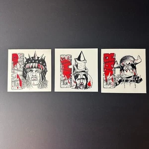 GWAR BAND MEMBERS Stickers- set of 3 - Picture 1 of 2