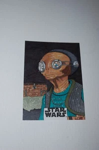 Maz Kanata Artist Proof Sketch Card-Topps Star Wars-Matt Steffens 1/1 - Picture 1 of 2