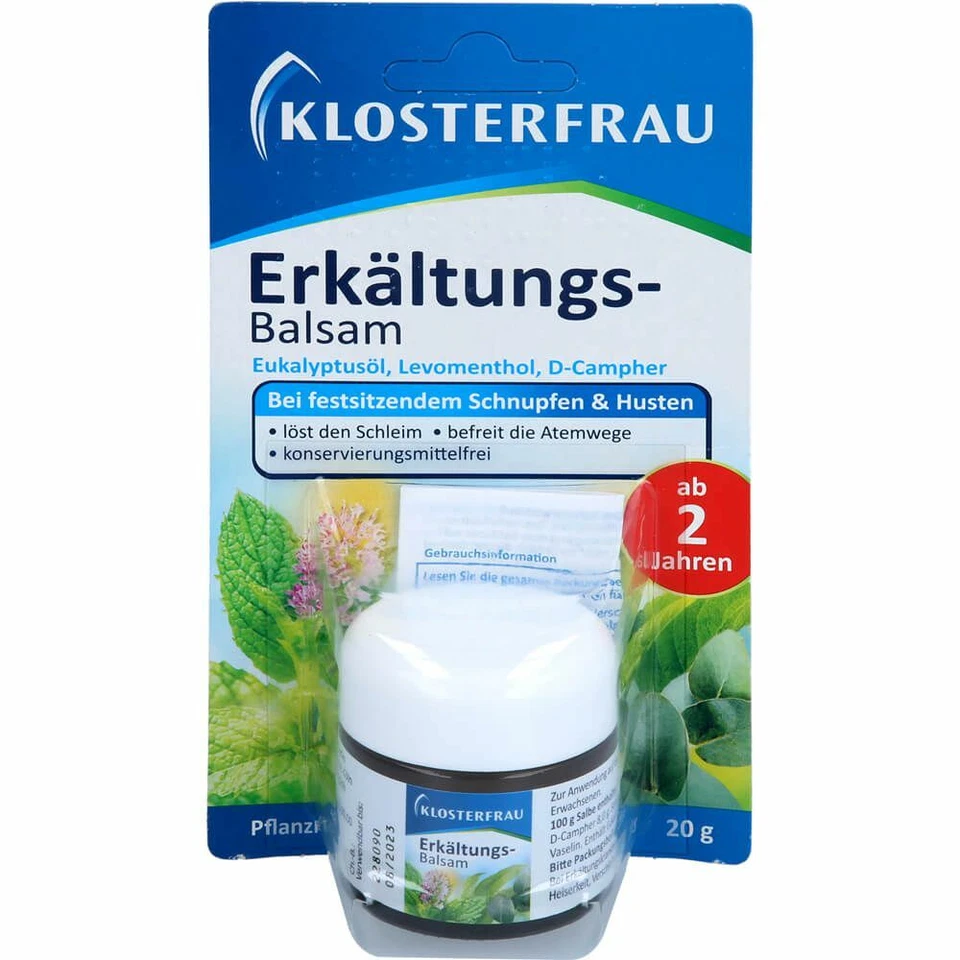 MCM KLOSTERFRAU VERTR. GMBH KLOSTERFRAU Erkältungs-Balsam 20 g PZN13505606
