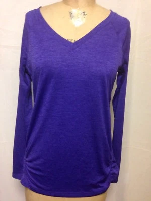 Camiseta Ideology Essential manga longa 75809P250 nova com etiquetas pequena roxa - Imagem 1 de 2