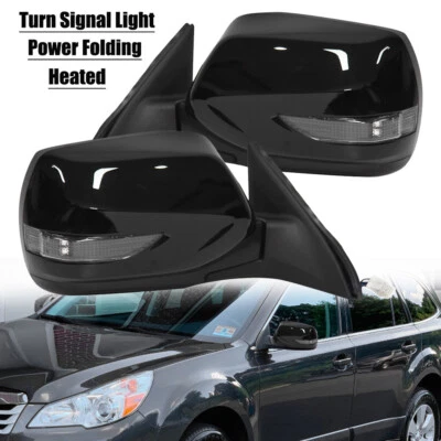 Power Side Mirror For 2010-2011 Subaru Legacy Outback W/Heated Turn Signal 9Pin - Image 1 of 4