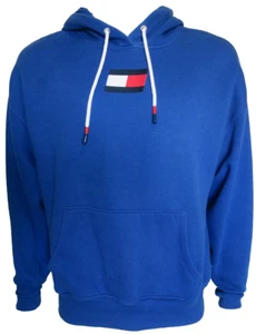 Tommy Hilfiger Sport Blue Pullover Cotton Blend Hoodie Medium - Picture 1 of 4