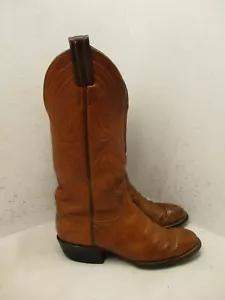 Tony Lama Vintage Brown Leather Women's Boots Size 5.5 B - Picture 1 of 12