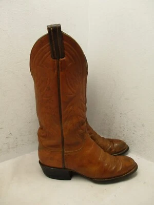 Винтажные коричневые кожаные женские сапоги Tony Lama размер 5,5 B - Изображение 1 из 4