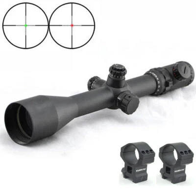 Visionking 6-25x56 Side Focus Mil-dot 1000m Rifle Scope .50 Cal w/ Mount Rings