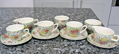 Midwinter Rare Needlepoint Chintz MDW35 Pattern (Winton Queen Anne)Small Tea Set - Image 1 of 4