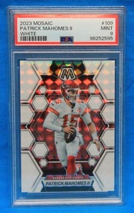 Mosaico Panini 2023 # 109 Patrick Mahomes II PSA 9 como nuevo # 98252595 - blanco 14/25 - Imagen 1 de 3