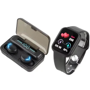 Smart Watch and Earbud Set (2 in 1), Heart Rate, Blood pressure monitoring, UK - Picture 1 of 20