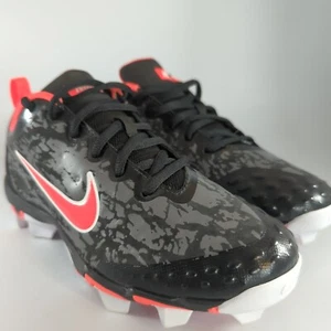 Nike Kids Hyperdiamond 4.5 Keystone Cleats Black White Orange . NH - Picture 1 of 8