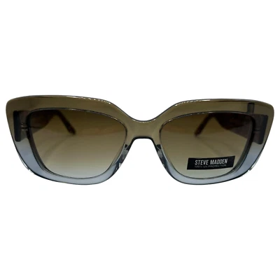 STEVE MADDEN - SLINK 53/16/135 ХАКИ СИНИЙ FADE - новый подлинный женщин солнцезащитные очки - Изображение 1 из 2