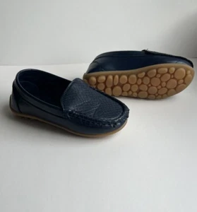 NEW Boys Formal Soft Rubber Sole Loafer Shoes, Navy Blue size 11.5 Dress Up - Picture 1 of 7