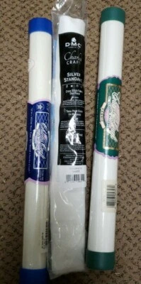 Lot of 3 Charles Craft Classic Reserve Cross Stitch Fabric 15" x 18" Cotton 18Ct - Image 1 of 3