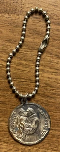 1947 St Anthony Fob Keychain Pendant St Francis of Assisi Church L Gallagher NYC - Picture 1 of 9