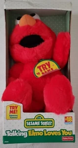 Fisher Price Sesame Street Talking 'Elmo Loves You' VTG Boxed 1997 New In Box - Picture 1 of 5