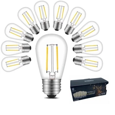 KIT 10 LAMPADA LED FILAMENTO VINTAGE RETRO BULBO E27 LAMPADINA LUCE DA 2 WATT - Immagine 1 di 4