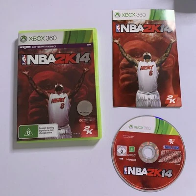 NBA 2K14  Microsoft XBOX 360 PAL Basketball 2014 Lebron Cover Game Complete - Image 1 of 4