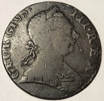 1774 Non-Regal Halfpenny 5.97g (3-25) Topless Ordinals Family  - Image 1 of 2
