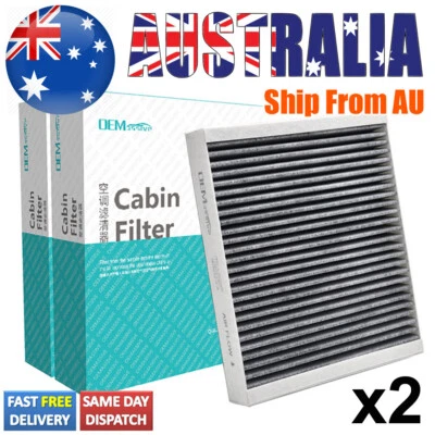 13271190 13271191 For Holden Barina Cruze Malibu Pollen Cabin Air Filter A/C X2 - image 1 of 4