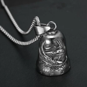 Eagle Five-point Star Gremlin Guardian Bell Acero Inoxidable Motociclista Motociclista - Imagen 1 de 10