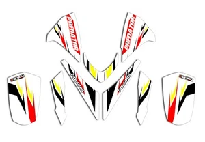 Polaris Predator 500 Graphics Kit Decals Deco Fits Years 2003 - 2007 White #01 - Picture 1 of 1