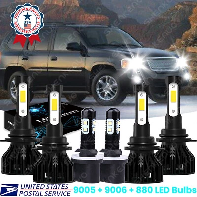 For Ford Thunderbird 1990-1993 LED HEADLIGHT Fog Light Bulbs White 6000K Combo - Image 1 of 4