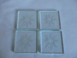 Quadrati in vetro taglio trasparente stile vittoriano 5 cm x 4 - Foto 1 di 1