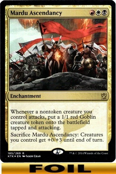 1x - Mardu Ascendancy - FOIL PRERELEASE #185s - Khans of Tarkir  - LP MTG - Image 1 of 1