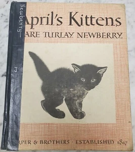 April's Kittens by Clare Turlay Newberry 1940 EX-LIB CHILDREN'S Vintage HC - Picture 1 of 12