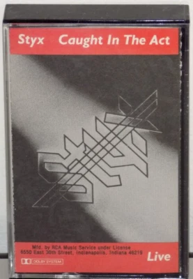 STYX LIVE CAUGHT IN THE ACT CASSETTE TAPE "NICE" - Image 1 of 3