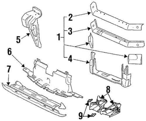 Genuine GM 2000-2003 Pontiac Grand Prix GT Radiator Core Air Inlet Duct 10423210 - Image 1 of 1