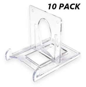 10PC Clear Acrylic Trading Card Stands for Coins Sports Cards Display Holder - Picture 1 of 4