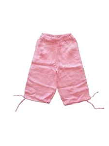 NEW OILILY GIRLS PINK 100% LINEN PANTS 92 98 128 - Picture 1 of 6