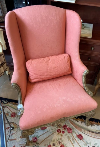 Sherrill Carved Chair AS IS Cover