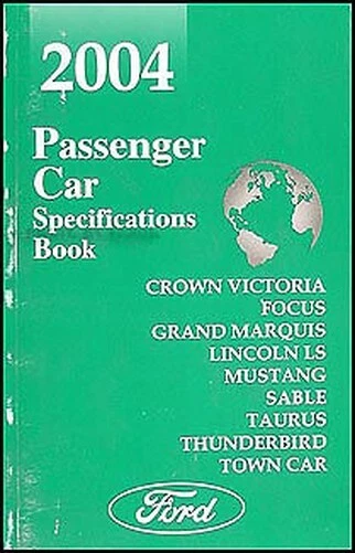 2004 Lincoln Mercury Servizio Specifiche Libro Ls Città Auto Sable Grand Marquis - Immagine 1 di 1