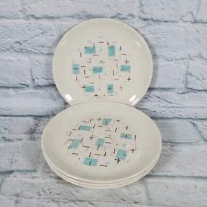 4 Vintage Vernon Ware Heavenly Days Dessert Plates 7.5" - Picture 1 of 10
