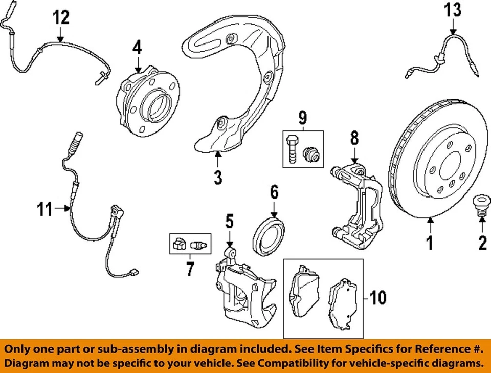 Componentes de freno BMW OEM 16-24 228i Gran Coupé-Rotor 34106891080 Foto 1 de 1