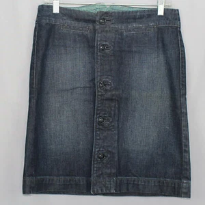 Falda vaquera Lucky Brand Sailor Sallie denim talla 4/27 5 botones delanteros  - Imagen 1 de 9
