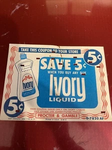1950s 1960s IVORY Proctor Gamble 5 Cent Coupon Vintage - Picture 1 of 6