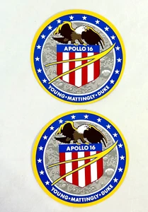 Adesivi Nasa Apollo 16 3/4 pollici decalcomania lotto di 2 P4 - Foto 1 di 2