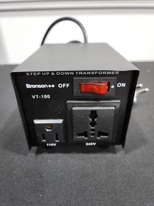 Transformador Step Up & Down Bronson++ VT-100, 110V, 240V A-06 16A 250V JSL - Imagen 1 de 8