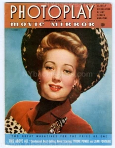Photoplay February 1942 Judy Garland Lucille Ball Desi Arnaz photo features - Picture 1 of 7